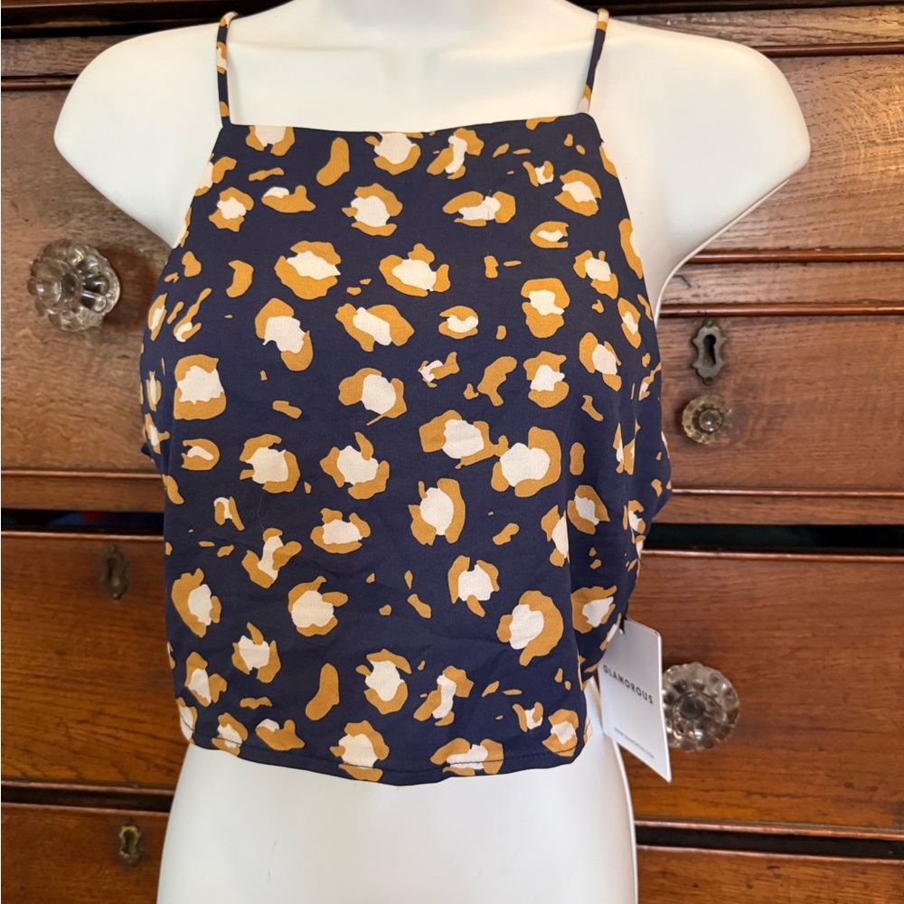 ASOS Glamorous NWT Tie Back Crop Top